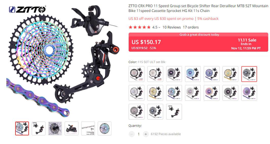 Sensah CRX Pro 11 Speed Drivetrain Review — Experienced Gear